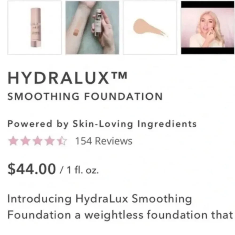 Doll 10 HydraLuxe Smoothing Foundation NEW without Box  1 Fl oz Shade Medium